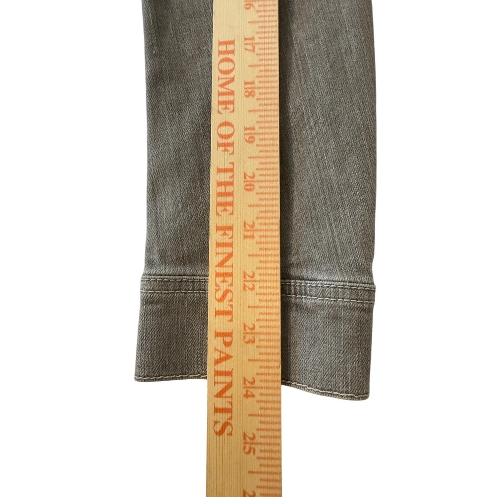 Hugo Boss Orange Mens Grey Denim Trucker Jacket Stretch Slim Fit Size M - Picture 8 of 13